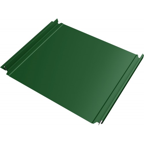 Кликфальц Double Pro Grand Line 0,45 ПЭ с пленкой на замках RAL 6002 лиственно-зеленый