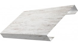 Ламель лицевая 125 жалюзи Texas 0,45 Print Elite с пленкой Snow Wood TwinColor