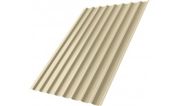 Профнастил С20B Grand Line 0,5 Satin с пленкой RAL 1015 светлая слоновая кость