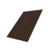 Профнастил С21R 0,5 Satin Matt TX с пленкой RAL 8017 шоколад