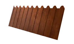 Профнастил С8A v02 фигурный Grand Line 0,45 Print-Double Elite Golden Wood