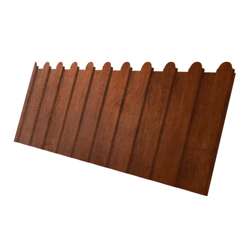 Профнастил С8A v02 фигурный Grand Line 0,45 Print-Double Elite Golden Wood