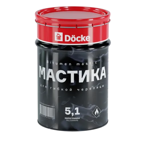 Мастика Docke для гибкой черепицы 5л (5,1кг)