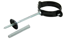 Хомут трубы 100 мм RAL 9003 сигнальный белый