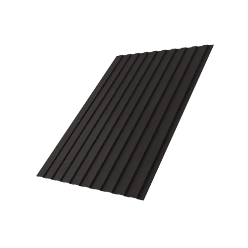 Профнастил С8B v01 Grand Line 0,45 PE NL 805 серо-коричневый гефест