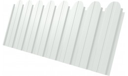 Профнастил C10B фигурный 0,45 PE-Double RAL 9003 сигнальный белый