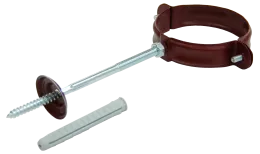 Хомут трубы 90 мм RAL 3005 красное вино