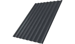 Профнастил С20R Grand Line 0,45 ПЭ матовый RAL 7024 мокрый асфальт