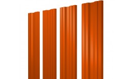 Штакетник Twin с прямым резом 0,45 PE RAL 2004 оранжевый