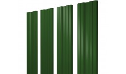 Штакетник Twin с прямым резом 0,45 PE RAL 6002 лиственно-зеленый