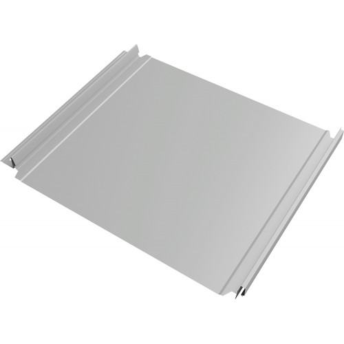 Кликфальц Double Pro Grand Line 0,45 Drap ТХ с пленкой на замках RAL 7047 телегрей 4