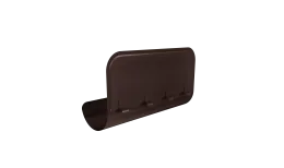 Ограничитель перелива угловой Grand Line 125/90 RAL 8017 шоколад