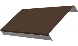 Ламель обратная 150 жалюзи Texas 0,5 PurLite Matt с пленкой RAL 8017 шоколад