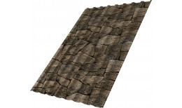 Профнастил С20B Grand Line 0,45 Print Elite с пленкой King Stone TwinColor