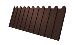 Профнастил С8A v02 фигурный Grand Line 0,5 Satin Matt TX RAL 8017 шоколад