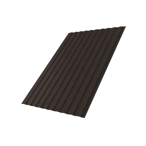 Профнастил С8B v01 Grand Line 0,5 Satin RR 32 темно-коричневый