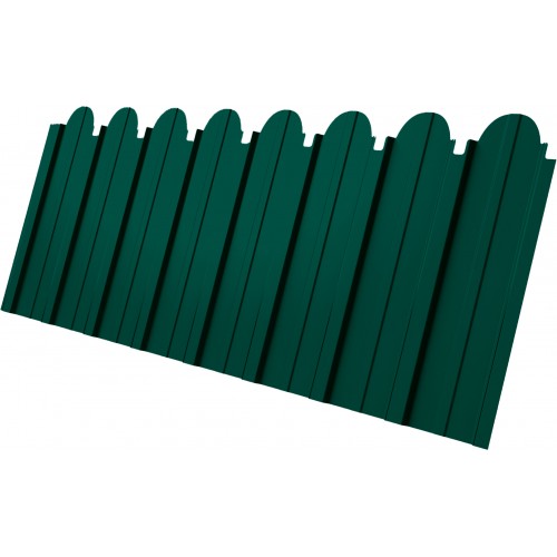 Профнастил C10A фигурный Grand Line 0,5 Satin Matt TX RAL 6005 зеленый мох