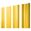 Штакетник М-образный А с прямым резом 0,45 PE RAL 1018 цинково-желтый