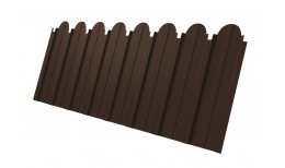 Профнастил C10A фигурный 0,45 Drap-double TX RAL 8017 шоколад