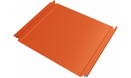 Кликфальц Double Pro Grand Line 0,45 ПЭ с пленкой на замках RAL 2004 оранжевый