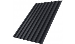 Профнастил С20B Grand Line 0,45 Drap TwinColor с пленкой RAL 7024 мокрый асфальт