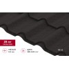 Металлочерепица камея Grand Line 0,5 Drap TX RR 32 темно-коричневый