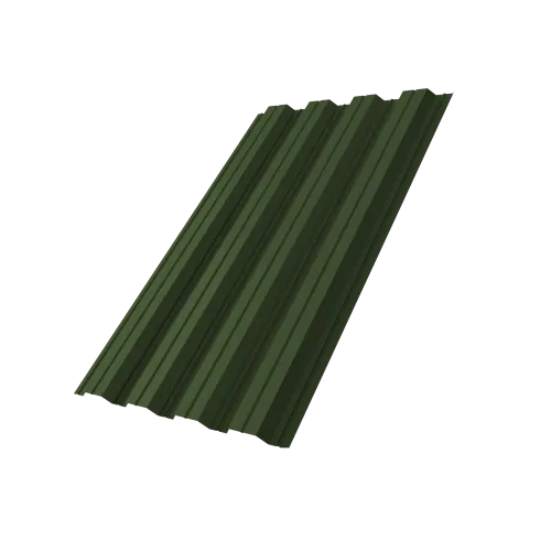 Профнастил НС44R 0,5 Satin Matt TX RAL 6020 хромовая зелень