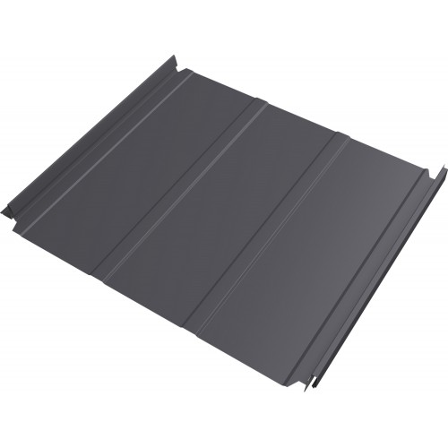Кликфальц Double Pro Line Grand Line 0,45 ПЭ с пленкой на замках RAL 7004 сигнальный серый