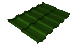 Профиль волновой модульный квинта Uno Grand Line c 3D резом 0,45 PE RAL 6002 лиственно-зеленый