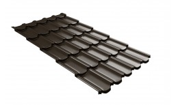 Профиль волновой квинта плюс Grand Line c 3D резом 0,45 Drap RR 32 темно-коричневый