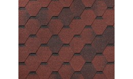 RoofShield черепица Фемили Эко Лайт Стандарт (3м2) Красный с оттенением
