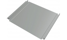 Кликфальц Double Pro Grand Line 0,45 ПЭ с пленкой на замках RAL 9006 бело-алюминиевый