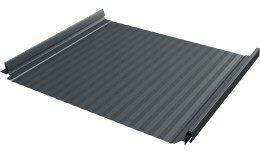 Кликфальц Про Гофр Grand Line 0,5 Полидэкстер TwinColor с пленкой на замках RAL 7016 антрацитово-серый