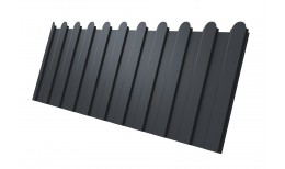 Профнастил С8A v02 фигурный Grand Line 0,4 PE-Double RAL 7024 мокрый асфальт