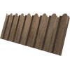 Профнастил С20B фигурный Grand Line 0,45 Print Elite White Wood TwinColor
