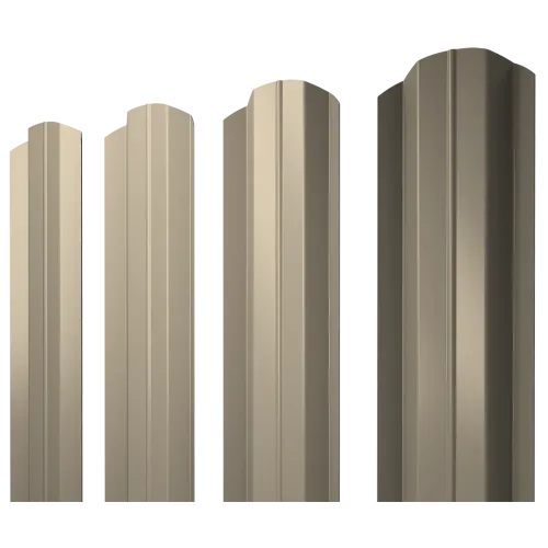 Штакетник М-образный В фигурный 0,45 PE RAL 1015 светлая слоновая кость