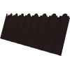 Профнастил С20B фигурный Grand Line 0,5 Satin Matt RAL 9005 черный