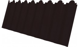 Профнастил С20B фигурный Grand Line 0,5 Satin Matt RAL 9005 черный