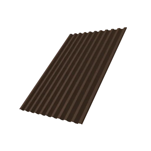 Профнастил С21R 0,4 PE-Matt-Double RAL 8017 шоколад