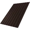 Профнастил С10A Grand Line 0,45 ПЭ матовый RAL 8017 шоколад