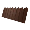 Профнастил C20B фигурный 0,45 Print Elite Choco Wood TwinColor