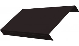 Ламель обратная 150 жалюзи Texas 0,5 Velur X с пленкой RAL 9005 черный