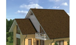 Гибкая черепица Ruflex Ornami Темный шоколад