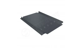 Фальцевая кровля Smart Фальц Pro гофрированный CORUNDUM50® матовый RAL 7024 (графитовый серый) 0.50