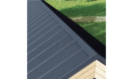 Фальцевая кровля Smart Фальц Pro GreenCoat Pural BT® матовый RR23 (тёмно-серый) 0.50