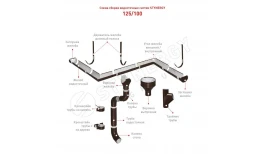 Колено трубы D100х60 градусов Zn