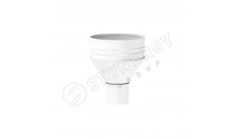 Воронка выпускная D125/100 RAL 9003