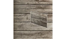 Сайдинг Евробрус гофрированный PRINT Дуб белый 3D (W5) 0.45