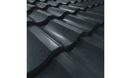 Металлочерепица Garda CORUNDUM50® RAL 7016 (антрацитово-серый) 0.50