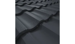 Металлочерепица Garda PURRUS Pro® матовый RAL 7024 (графитовый серый) 0.50